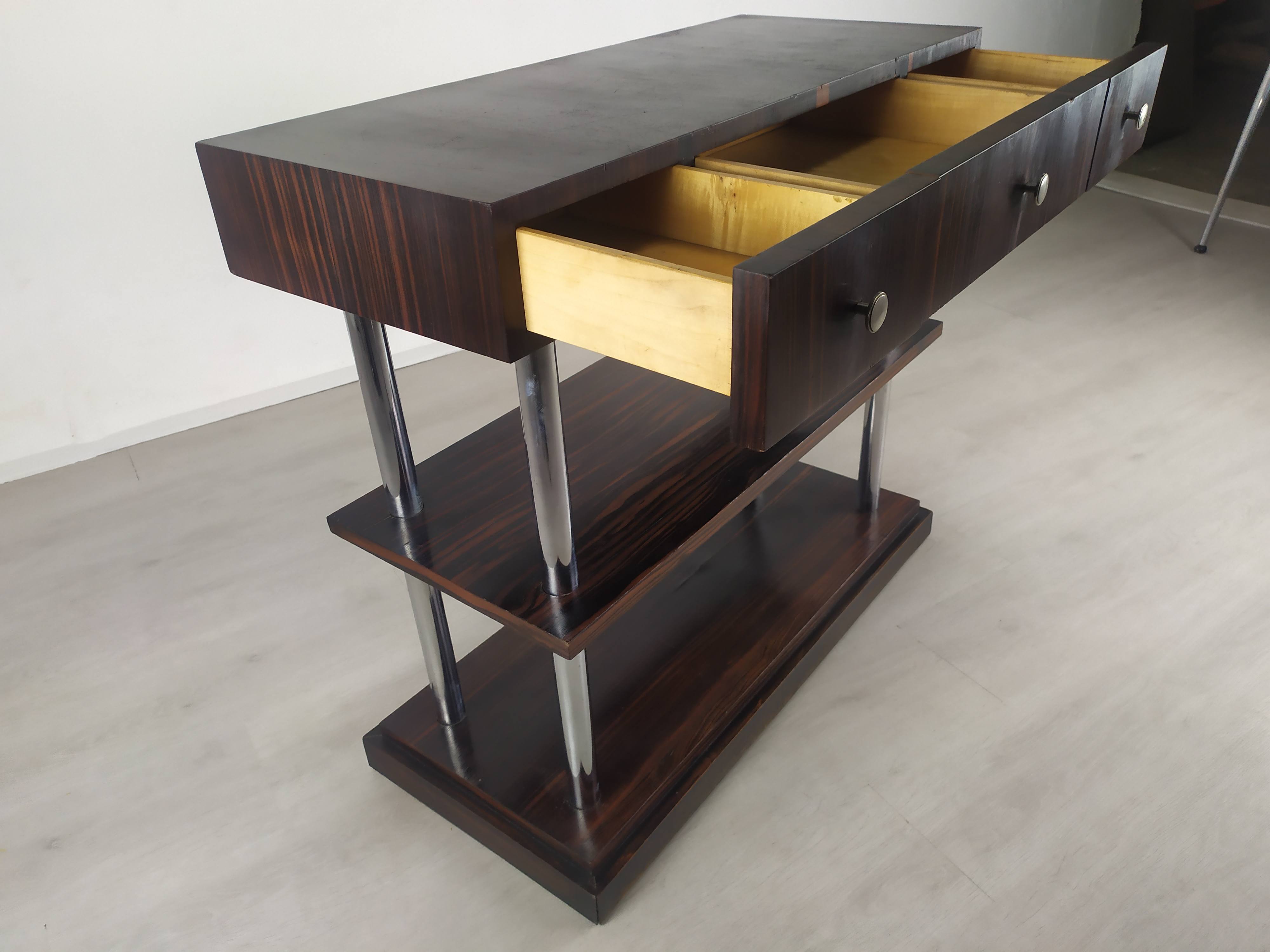 Console art déco Macassar