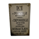Plaque métallique