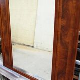 Great mirror art deco, trumeau walnut 161x110cm