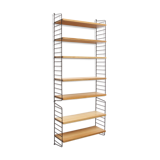 1960s wall unit in ash 7 shelves, Nisse Strinning