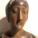 Buste en platre XIXème S. Beatrice d'Aragon d'après Francesco Laurana