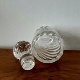 Trio of Baccarat crystal bottles bamboo model, circa 1910