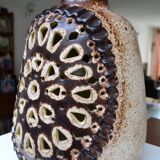 Fat Lava ceramic lamp with double lighting from the 60s/70s.