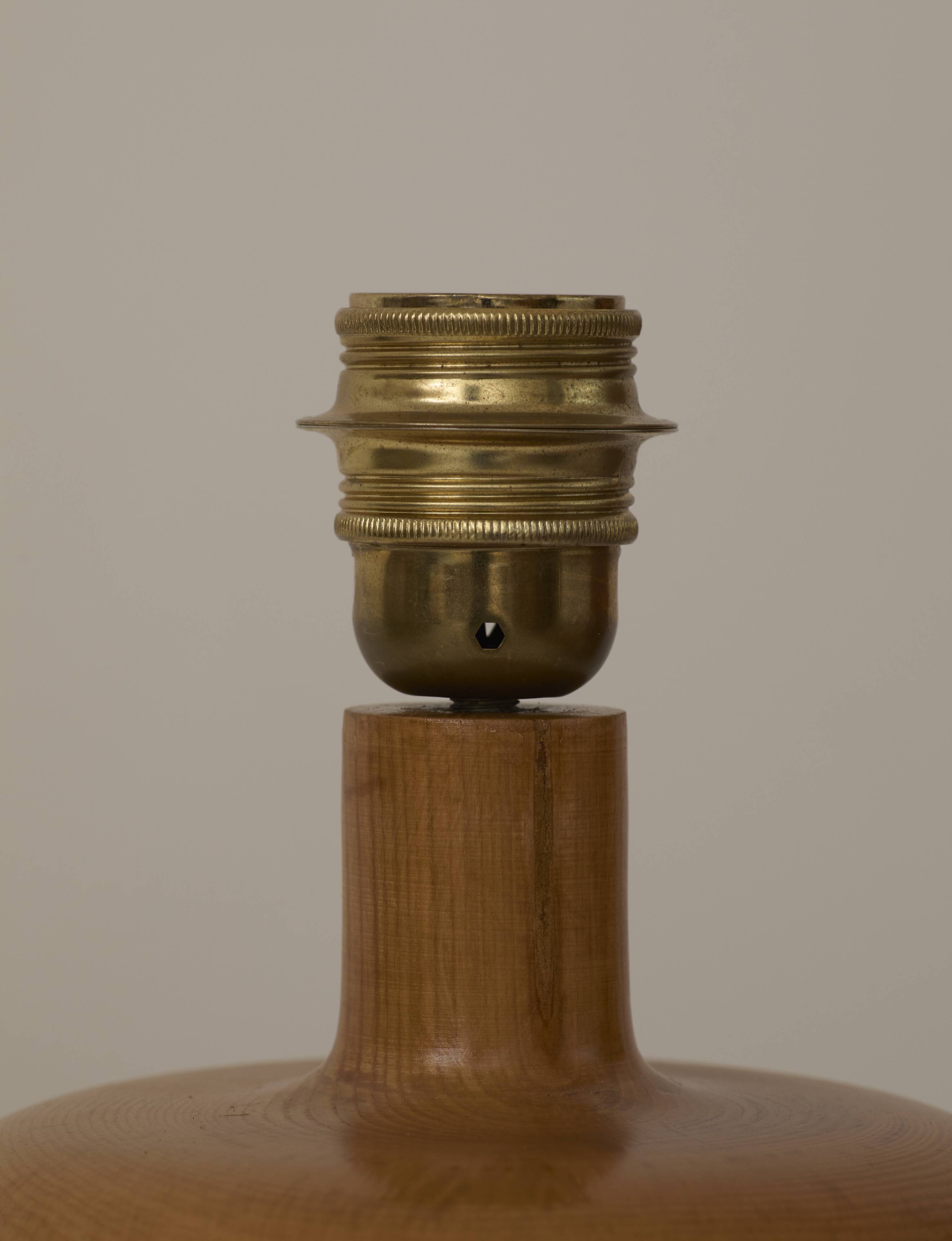 Solid wood lamp #01 by Charlotte Perriand for Les Arcs vintage Circa