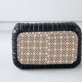 Canapé Sandra en Cuir Noir par Annie Hieronimus pour Ligne Roset, 1973, Set de 6
