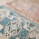 Vintage handmade Turkish rug 55x92 cm