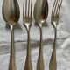 Silver metal cutlery