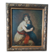 Peinture Antique Portrait De Famille XIX Siècle " Lebrun "