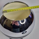 Coldy Lux ice bucket, spherical design in chrome and black metal, years.