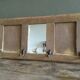 Oak entrance coat rack