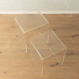 1960s acrylic side tables