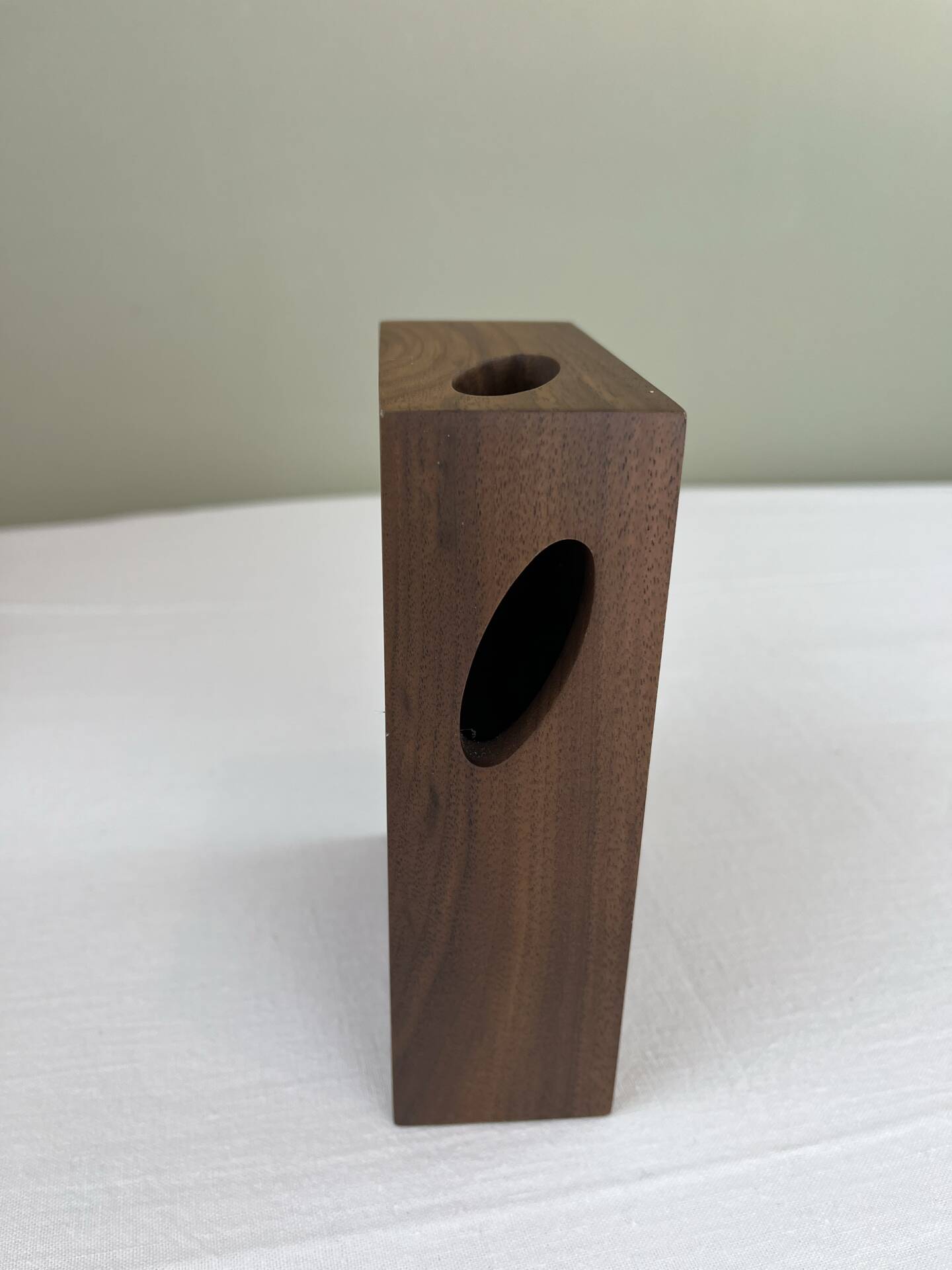 Minimalist design wooden vase