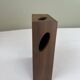Minimalist design wooden vase