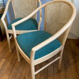 Wooden and cane chair