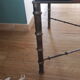 Table basse "bambou" en bronze vieilli