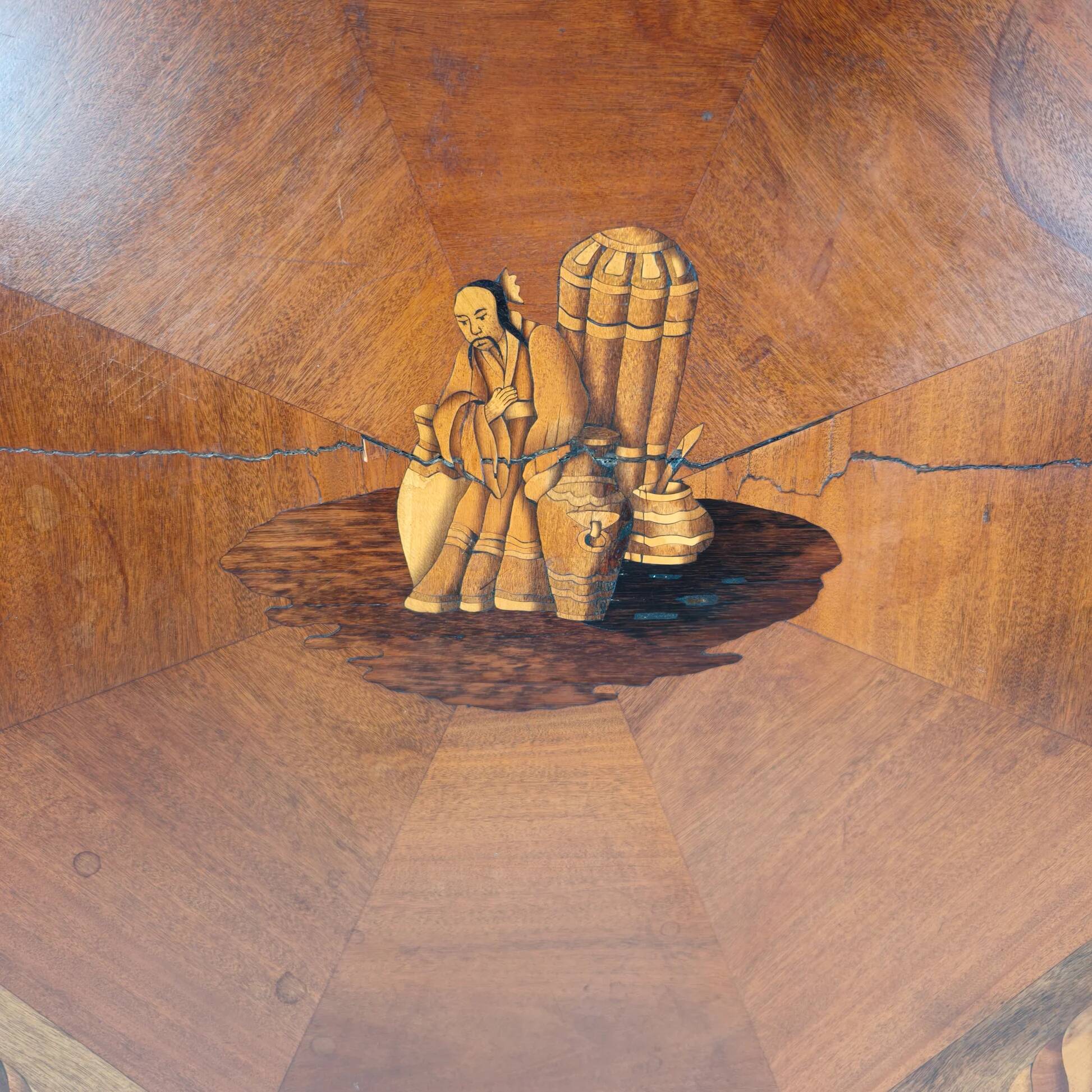 19th century English tilt-top table in the Chinoiserie style