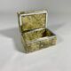 Vintage granite jewelry box with green veins