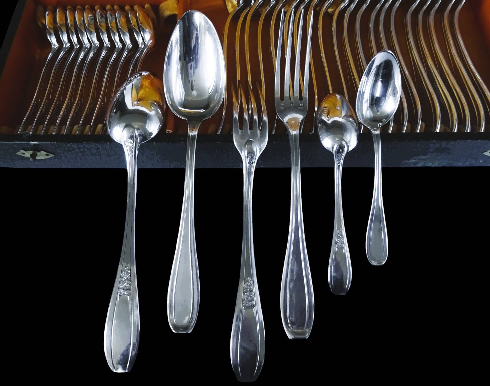 Silver-plated cutlery set - 38 pieces Armand Frenais
