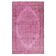 Vintage Handmade Turkish Wool Area Rug Overdyed in Pink for Contemporary Interiors