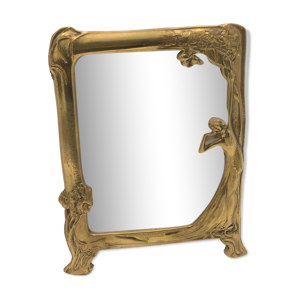 miroir en bronze - 25x18cm