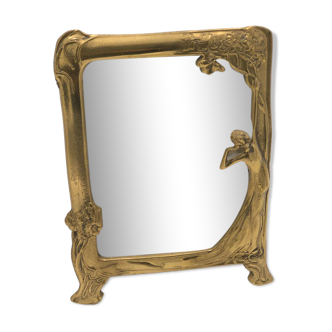Miroir en bronze - 25x18cm