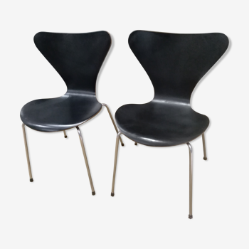 Pair of chairs Series 7, 1st edition of Arne Jacobsen for Fritz Hansen 1960