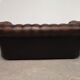 Vintage brown leather chesterfield sofa