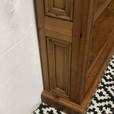 Bibus in solid pine, bookcase in pitch pine, 20th century manufacturing