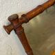 Miroir mural vintage en bambou foncé