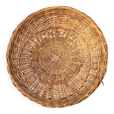 Rattan and iron swivel pod chair, 1960s