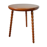 Tripod side table in solid wood