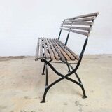 Antique foldable garden bench