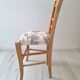 Chaise de campagne en toile de Jouy bleu