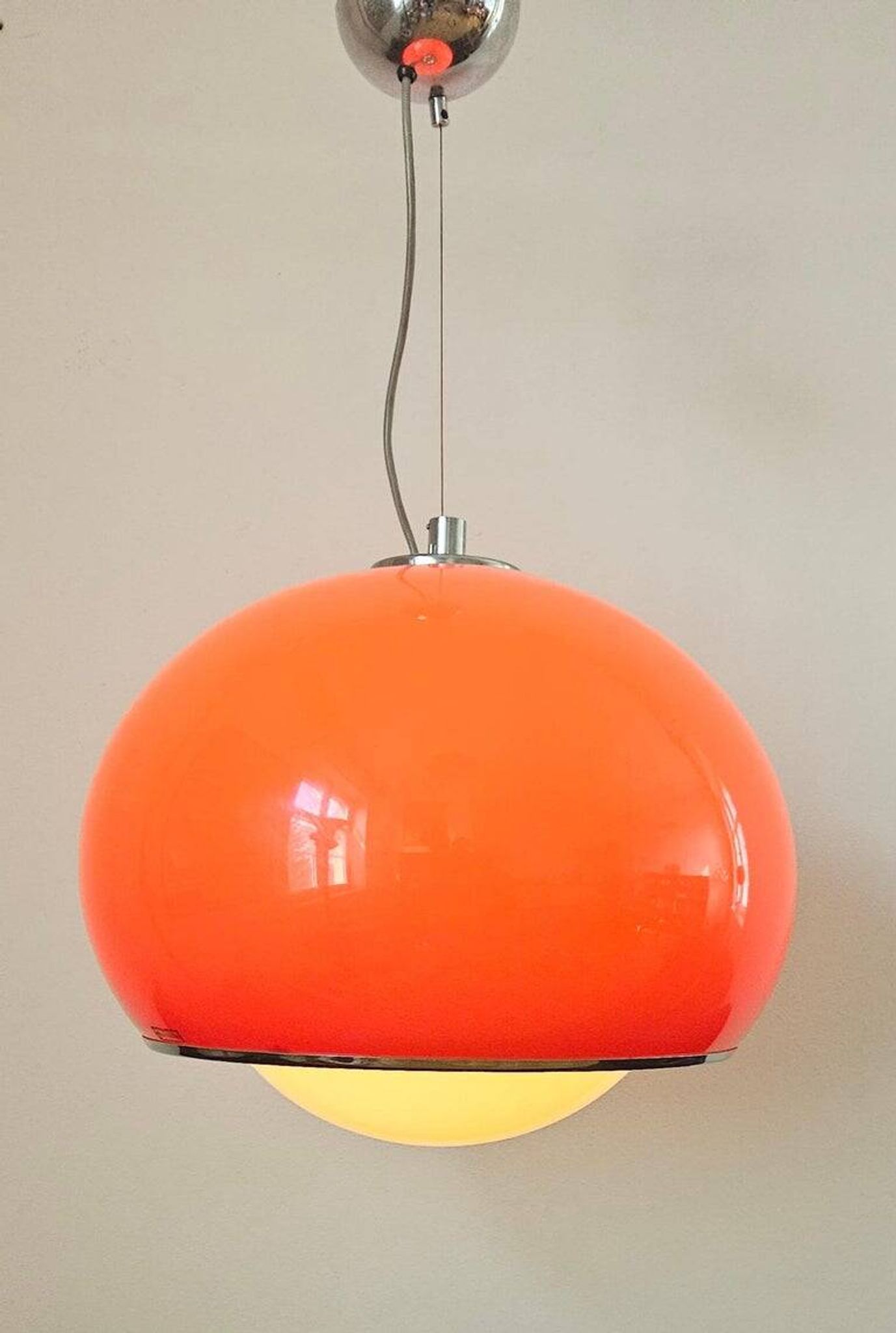 Suspension Meblo, Space Age, Harvey Guzzini, Italie, années 1970