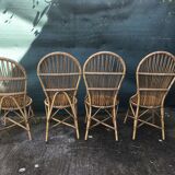 Chaise en rotin  d’audoux et minnet