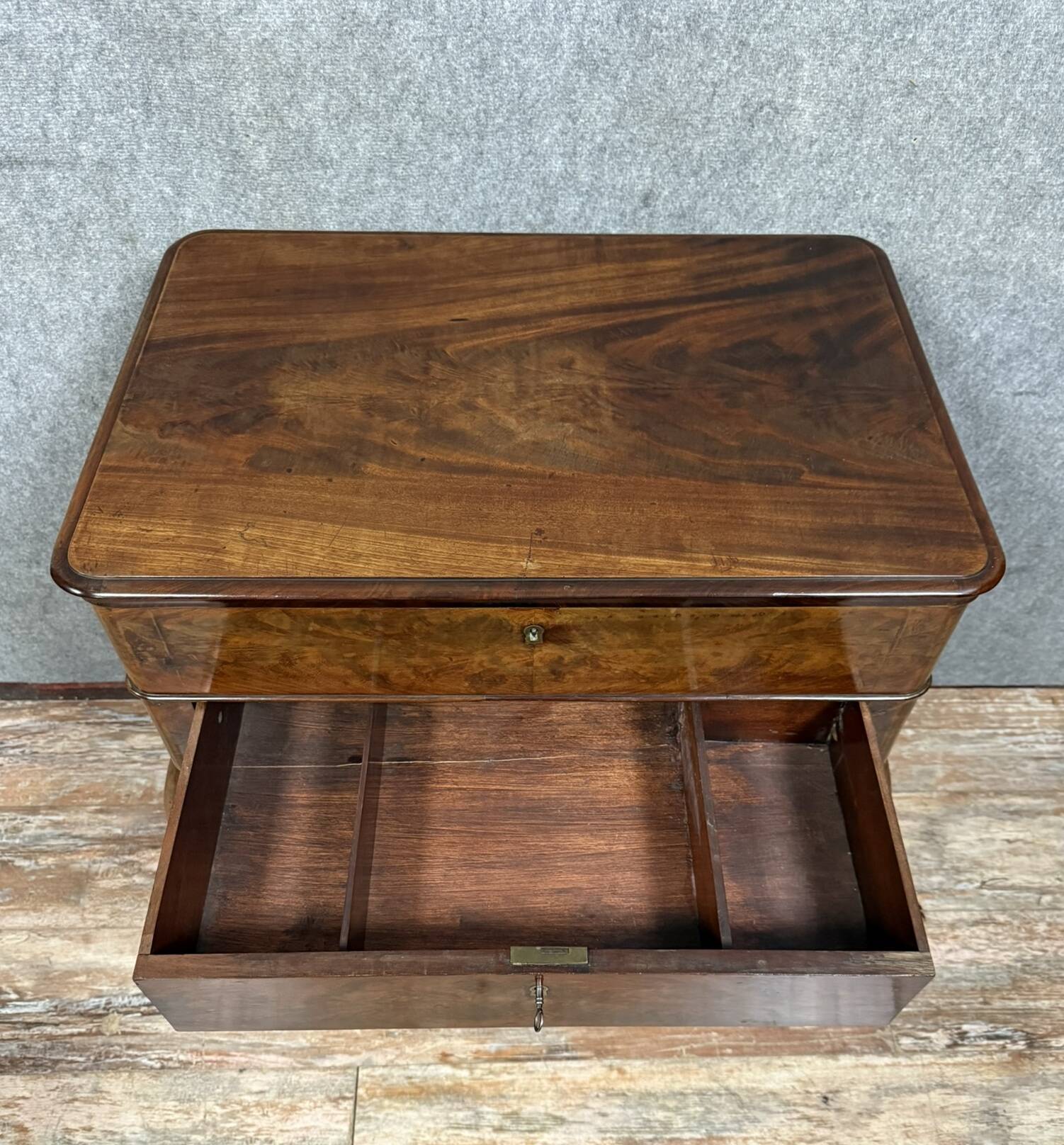 Charles X period mahogany work table circa 1820