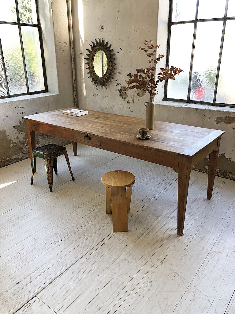 Oak farm table 2m20