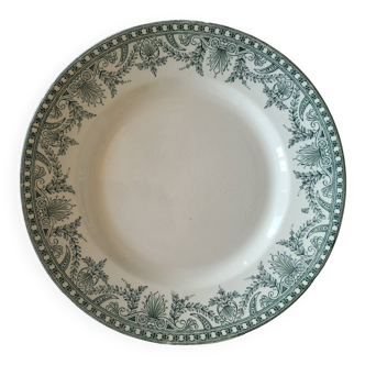 Ancienne Assiette en Faïence Moulin des Loups & Hamage Modèle Wilbur