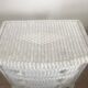 Commode rotin blanche 1960