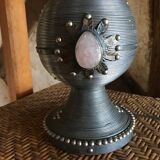 Metal bedside lamp