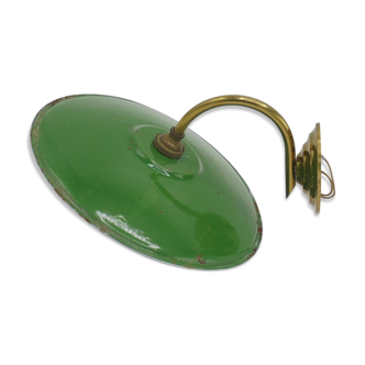 Enamelled wall lamp