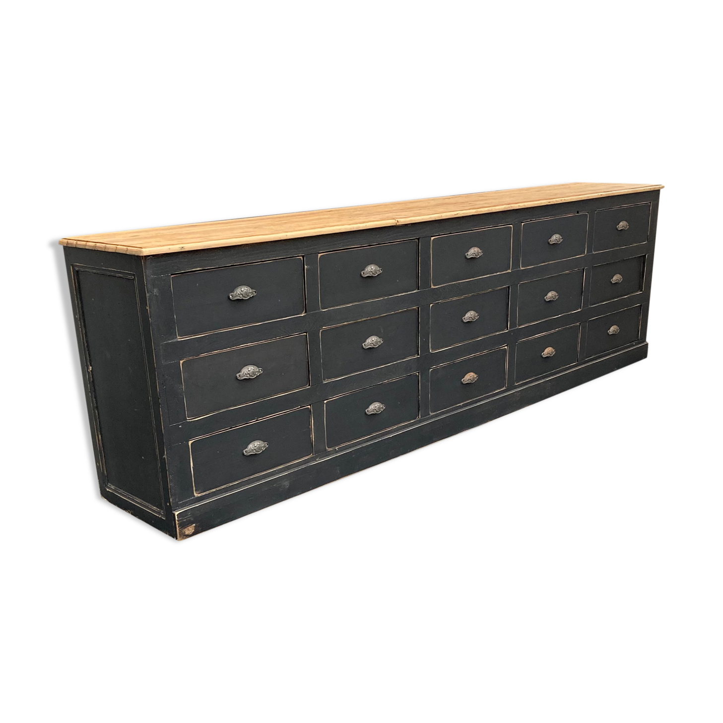 Old 15-drawer trade cabinet