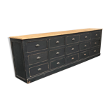 Old 15-drawer trade cabinet