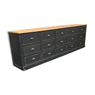 Old 15-drawer trade cabinet
