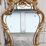 Miroir doré baroque esprit rocaille vintage 56x99cm