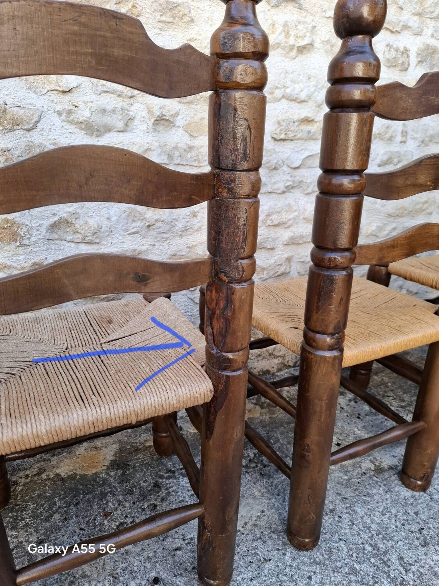 Chaises style Charles Dudouyt