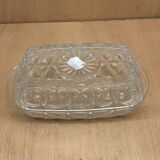 Glass butter dish