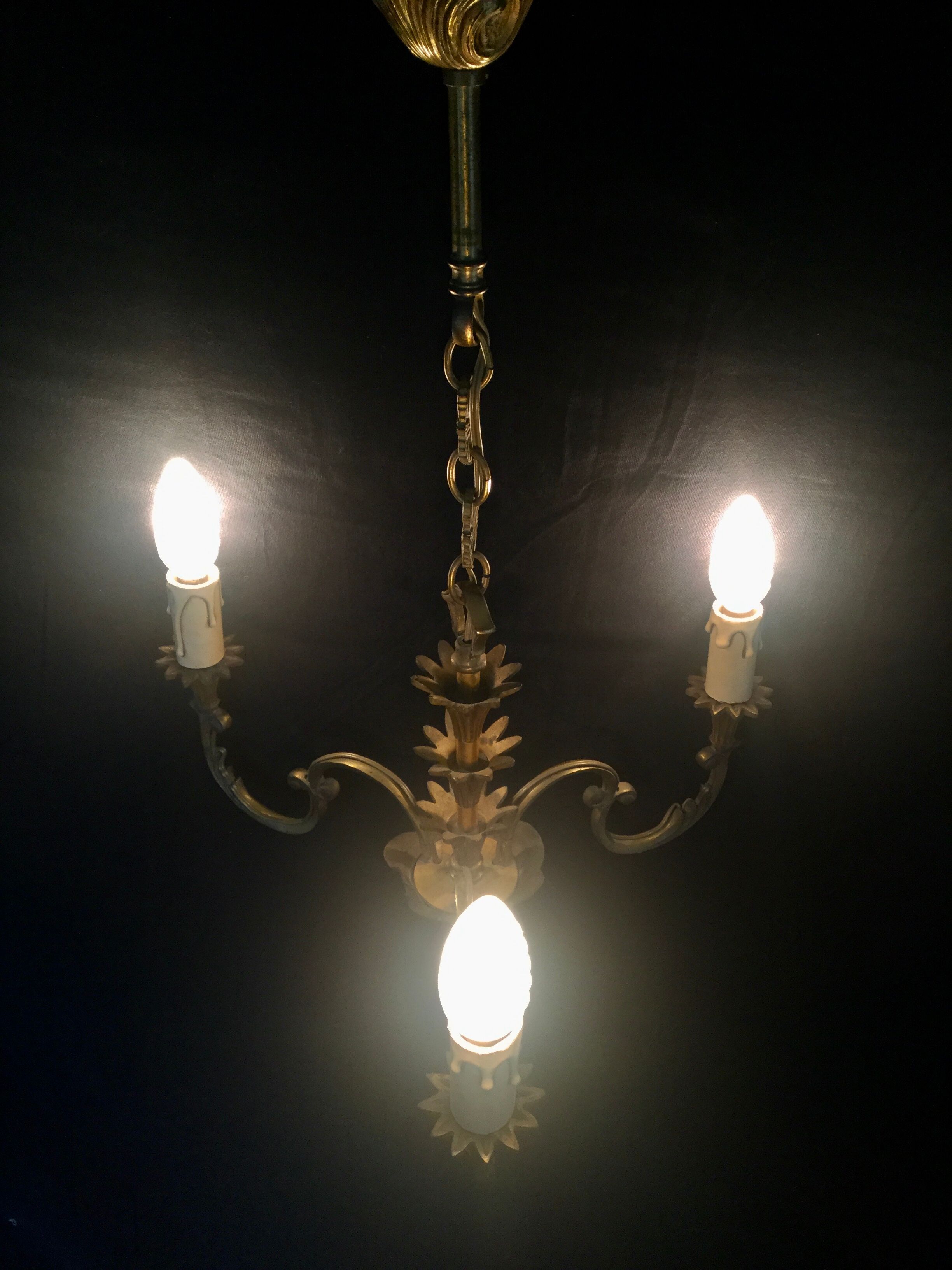 Lustre 3 bronze lights