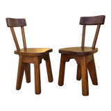 Brutalist style chairs