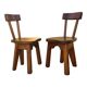 Brutalist style chairs
